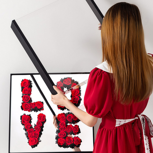 Caja de Flores Acrílicas Magic Mirror LOVE - Regalo Perfecto para San Valentín - Image 9