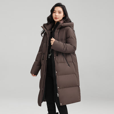 Abrigo Térmico Largo con Cintura Ajustable para Mujer - Chaqueta de Invierno Cálida - Image 4