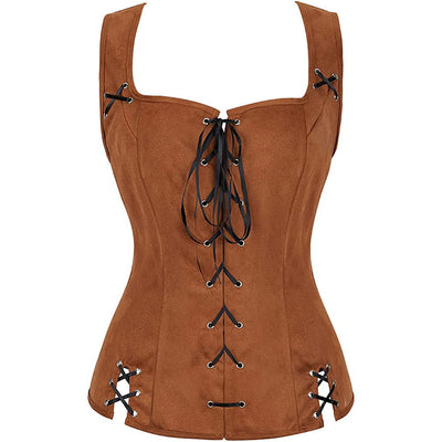 Blusa de Gamuza con Cordones para Mujer - Image 4
