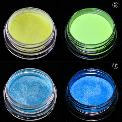 Polvo Espejo Mágico Luminoso 12 Colores - Efecto Fluorescente para Uñas - Image 18
