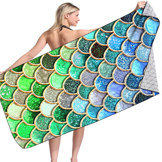 Toalla de Baño Microfibra 3D con Diseño Playa - Rectangular Premium - Image 48