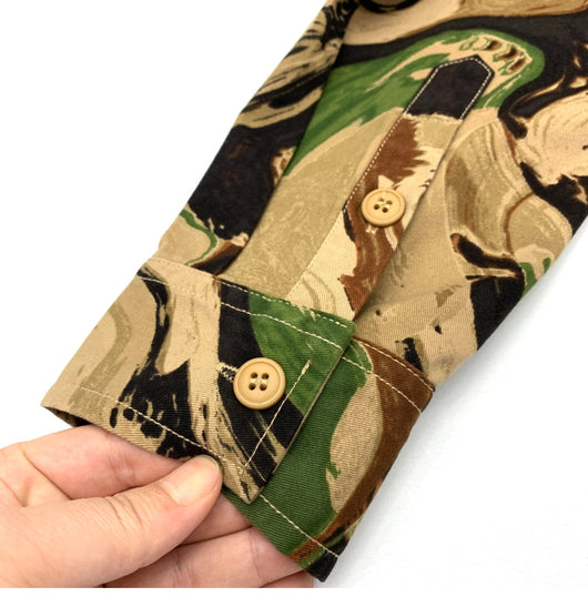 Camisa de Trabajo Camuflaje Hombre Estilo Japonés Retro Lavado Amekaji Algodón Manga Larga - Image 11