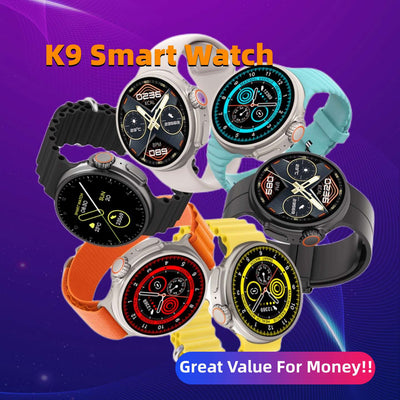Reloj Inteligente K9 Pantalla Redonda 1.39" con Carga Inalámbrica y NFC - Image 9