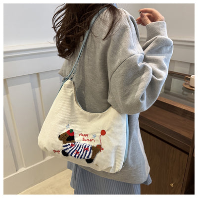 Bolso Tote Retro de Gran Capacidad para Mujer - Bolsa Casual de Hombro - Image 33