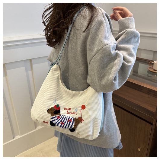 Bolso Tote Retro de Gran Capacidad para Mujer - Bolsa Casual de Hombro - Image 33
