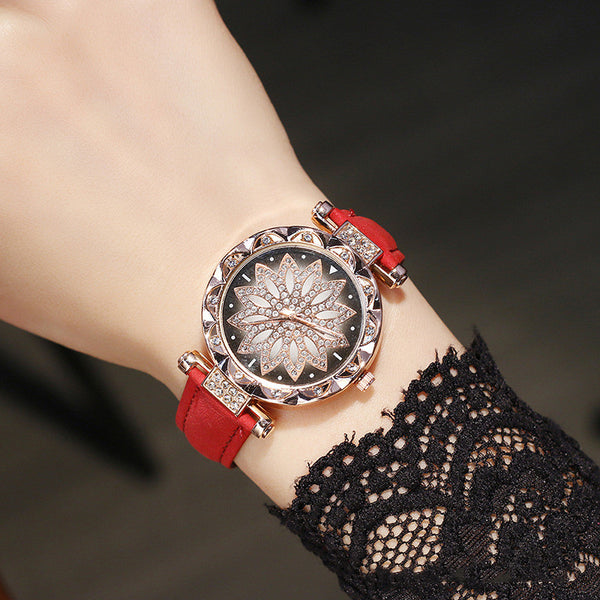 Reloj de Moda Coreana para Mujer con Movimiento de Cuarzo