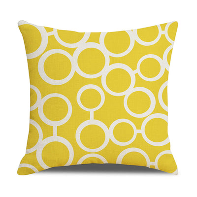 Funda de Almohada Lino Geometría Simple - Diseño Moderno para Sofá y Hogar - Image 40
