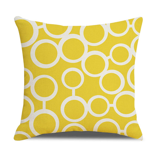 Funda de Almohada Lino Geometría Simple - Diseño Moderno para Sofá y Hogar - Image 40