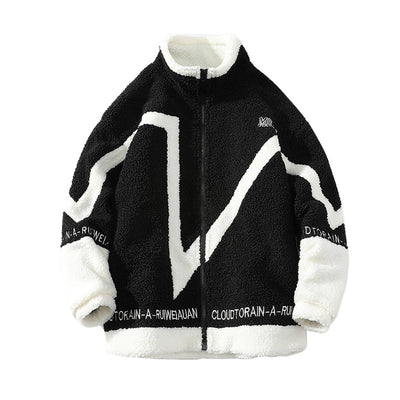 Chaqueta de Lana Cordero con Forro Polar para Hombre - Otoño e Invierno - Image 6
