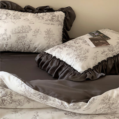 Juego de Cama Sedoso French Ice con Encaje Premium - Image 9