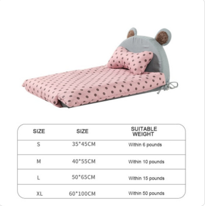Cama Nido para Gatos Verano Desmontable y Lavable Lunares Grandes - Image 6