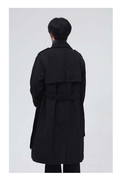Gabardina Cruzada para Hombre con Cinturón Integrado - Image 15