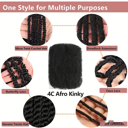 Extensiones de Cabello Dreads Sintéticas Voluminosas con Accesorios - Image 11