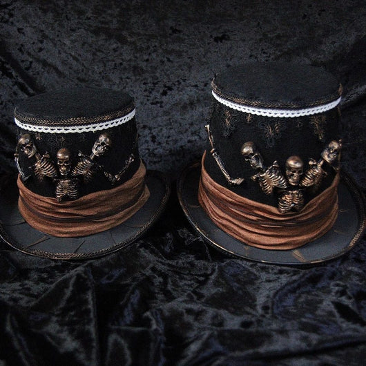 Sombrero Steampunk de Calavera y Plumas de Pavo Real - Estilo Pirata Vintage - Image 5