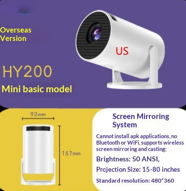 Proyector Portátil HY300 Plataforma Cloud Multiregional - Image 8