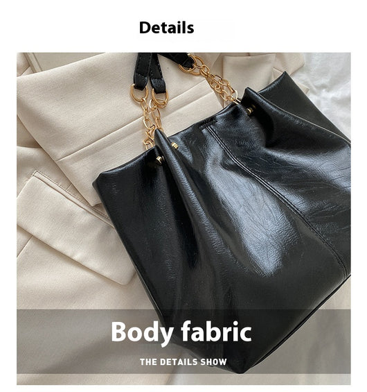 Bolsa Tote de Gran Capacidad con Cadena de Hombro - Diseño Suave Premium - Image 15