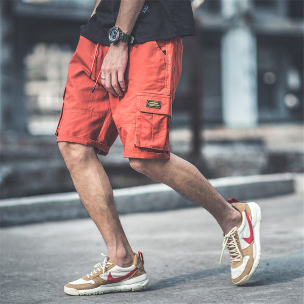 Pantalones Cortos Holgados Hip-hop Estilo Urbano con Tirantes Cinco Puntos - Image 2