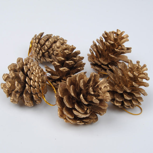 Piñas de Pino Naturales para Decoración Navideña