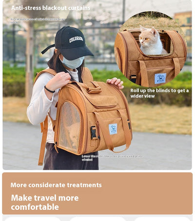 Carpa Portátil Tipo Mochila para Gato - Ligera y Expandible - Image 16