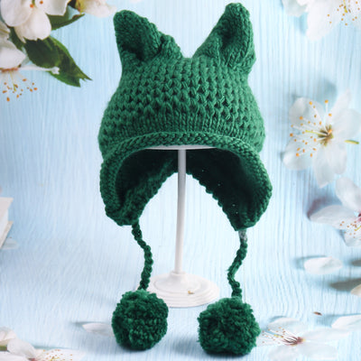 Gorro Tejido con Orejas de Gato Infantil - Image 5