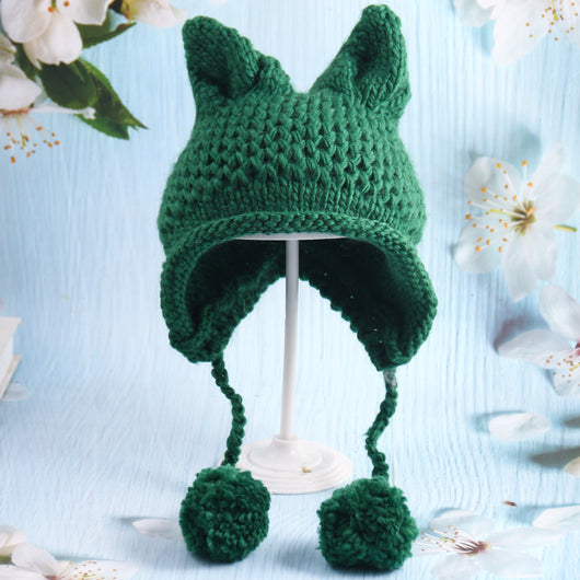 Gorro Tejido con Orejas de Gato Infantil - Image 5