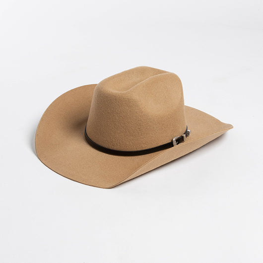 Sombrero Vaquero de Ala Ancha con Hebilla y Lana Pura - Image 9