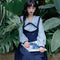 Vestido Preppy Azul Marino con Bordado Navy Japonés