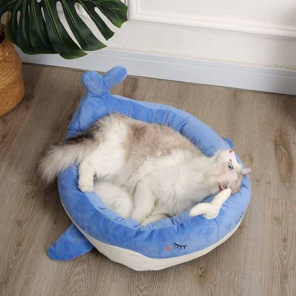 Nido Acogedor para Gatos - Pato Ballena Ultra Suave