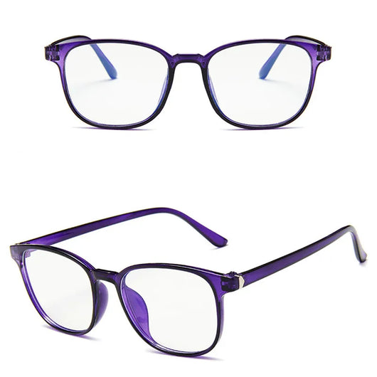 Vintage tortoiseshell anti-blue light flat glasses with a full-frame design, suitable for unisex wear. - Image 18