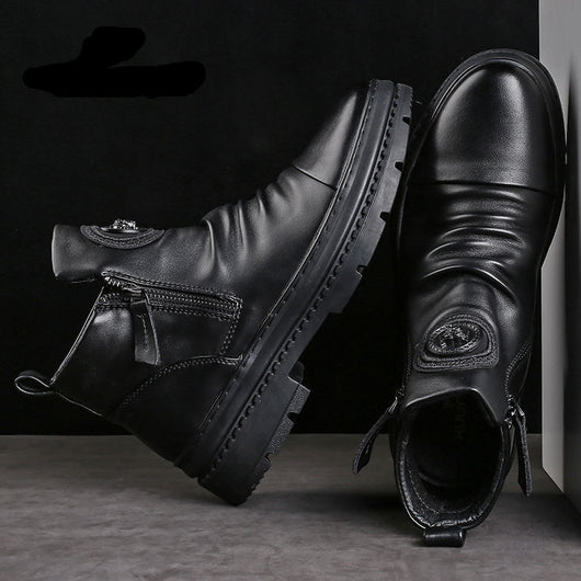 Botas Tácticas Militares Altas para Hombre con Terciopelo - Image 5
