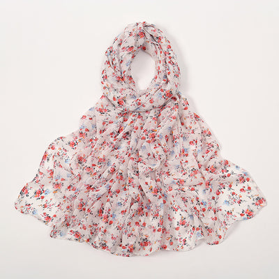 Pañuelo Ligero de Gasa Estampado Floral para Primavera y Verano - Image 13