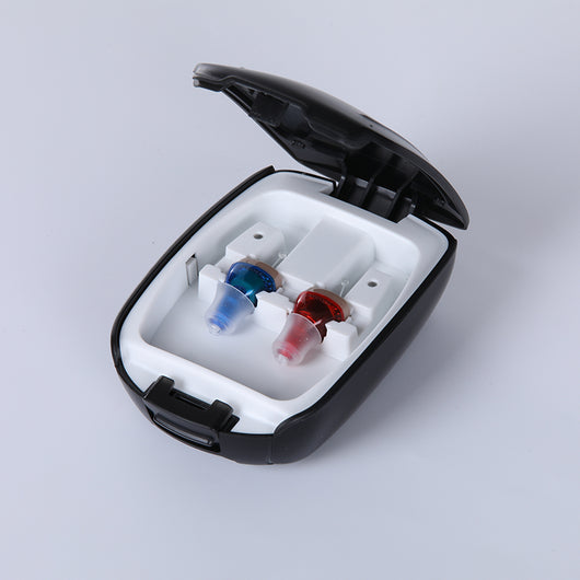 Audífono Invisible Recargable con Amplificador de Sonido