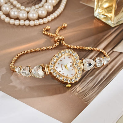 Reloj de Cuarzo Corazón Adorable - Diseño Casual Elegante - Image 7