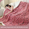 Manta Individual Rosa Leopardo 100 X 150 Cm