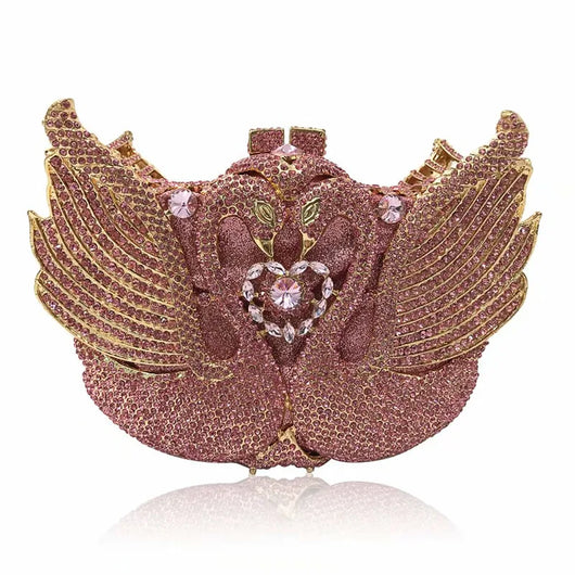 Bolso Pequeño Swan Moon con Lentejuelas y Diamantes - Image 8