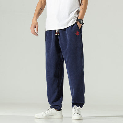 Pantalones Harem Hombre Primavera Verano con Bordado Chino - Image 4