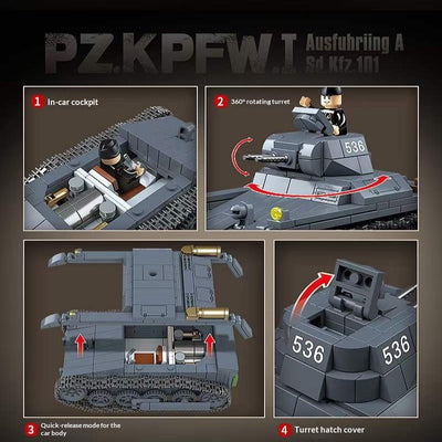 Juego de Construcción Tanque Militar - Bloques Armables - Image 8