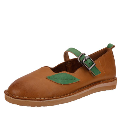 Zapatos Retro para Mujer con Punta Redonda y Boca Baja - Primavera y Verano - Image 10