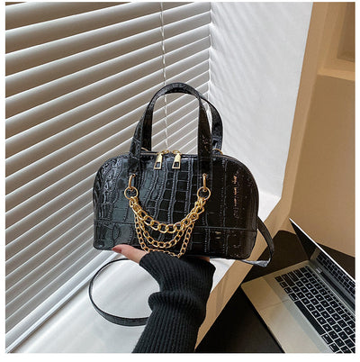 Bolso de Hombro con Patrón de Piedra y Cadena Personalizada - Image 5