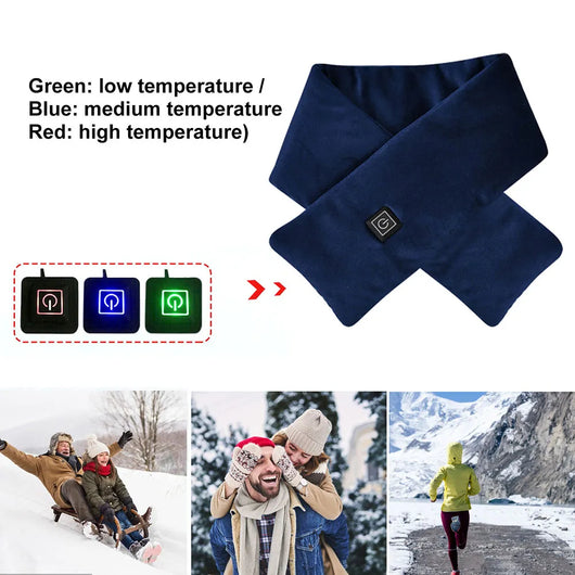 Bufanda Térmica USB Unisex con Control de Temperatura - 3 Niveles Ajustables - Image 3