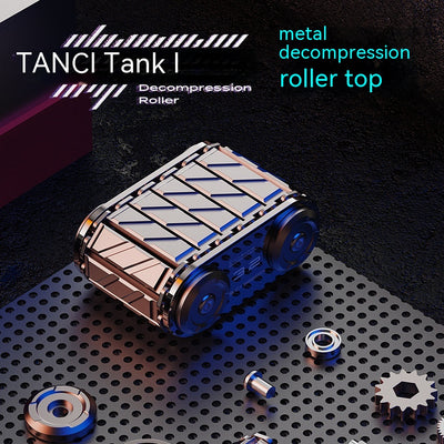 Giroscopio de Mano EDC Tank - Juguete Fidget Metálico Premium con Masaje de Dedos