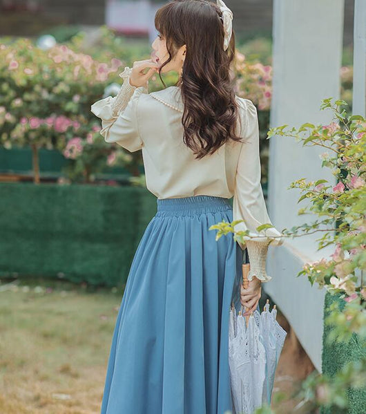 Conjunto de Vestido A con Cuello de Muñeca para Mujer - Image 3
