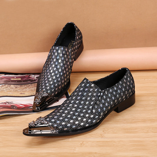 Zapatos de Cuero Casuales para Hombre sin Cordones