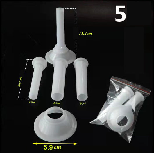 Kit de 4 Tubos para Embutir Salchichas para Picadora de Carne - Image 4
