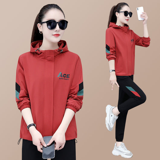 Sudadera Deportiva Holgada con Capucha para Mujer - Conjunto Casual Moderno - Image 3