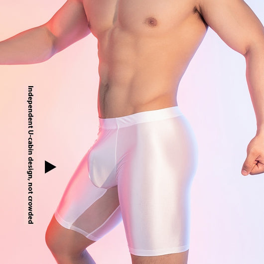 Leggings Moldeadores de Seda Elástica Brillante para Fitness - Image 3