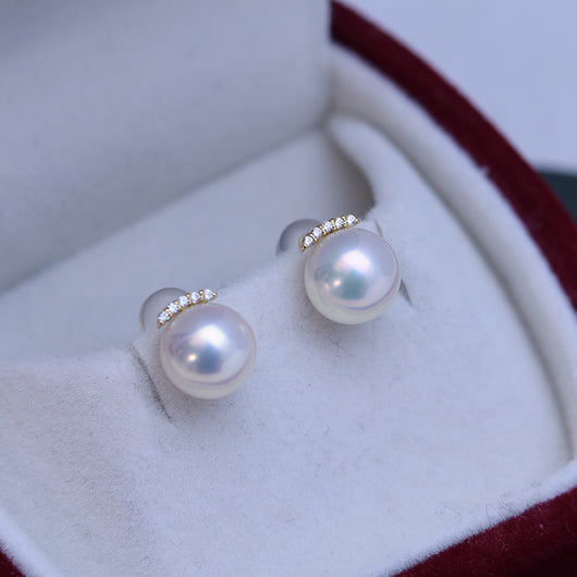 Aretes de Perla Blanca Minimalista - Diseño Clásico Perfecto - Image 9