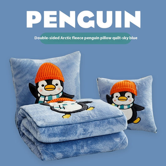 Almohada Manta Térmica Reversible 3D Pingüino - Dos en Uno - Image 12