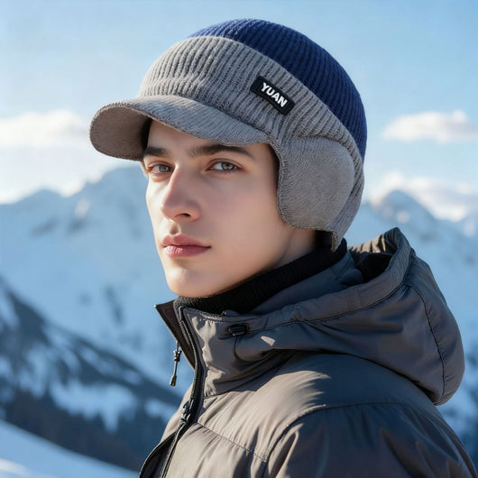 Gorro Tejido Grueso Forrado en Polar para Hombre - Image 4