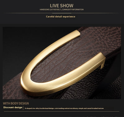 Cinturón de Cuero para Hombre con Hebilla Elegante - Estilo Ejecutivo - Image 15
